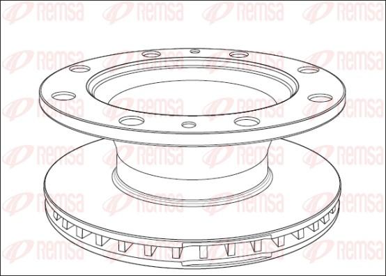 Remsa NCA1014.20 - Спирачен диск vvparts.bg