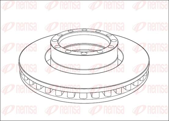 Remsa NCA1015.20 - Спирачен диск vvparts.bg