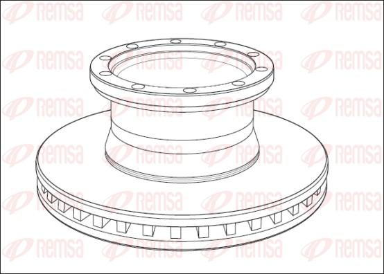 Remsa NCA1011.20 - Спирачен диск vvparts.bg