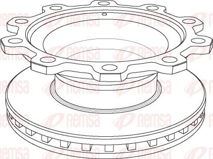 Remsa NCA1083.20 - Спирачен диск vvparts.bg