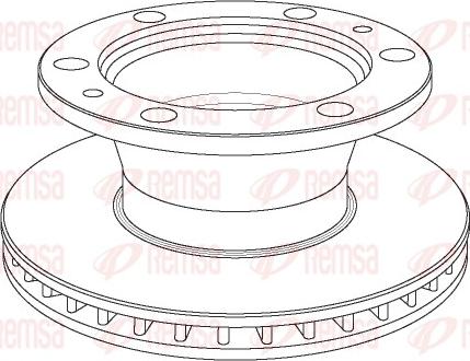 Remsa NCA1023.20 - Спирачен диск vvparts.bg