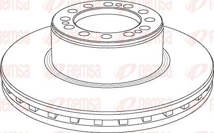 Remsa NCA1079.20 - Спирачен диск vvparts.bg