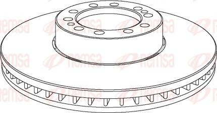 Remsa NCA1075.20 - Спирачен диск vvparts.bg