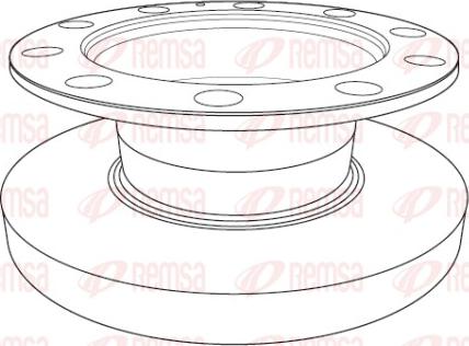 Remsa NCA1192.10 - Спирачен диск vvparts.bg