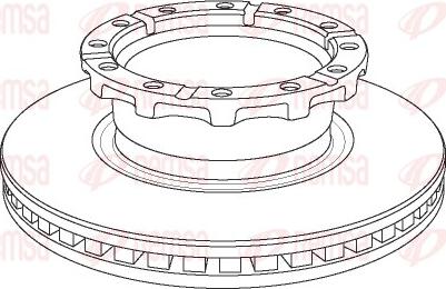 Remsa NCA1159.20 - Спирачен диск vvparts.bg