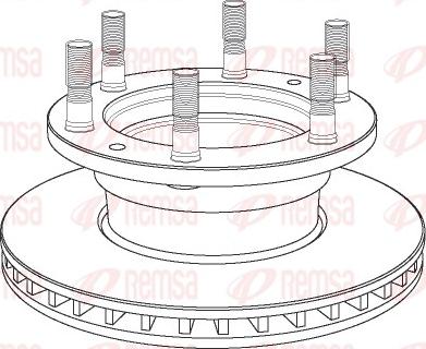 Remsa NCA1165.20 - Спирачен диск vvparts.bg