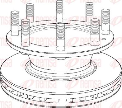 Remsa NCA1163.20 - Спирачен диск vvparts.bg