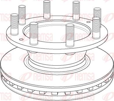 Remsa NCA1162.20 - Спирачен диск vvparts.bg