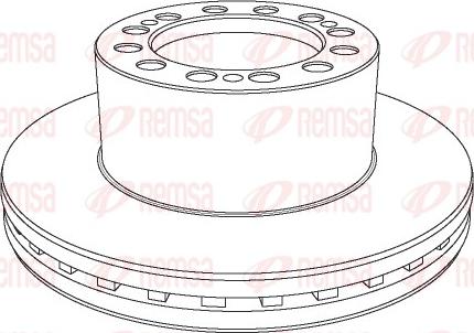 Remsa NCA1109.20 - Спирачен диск vvparts.bg