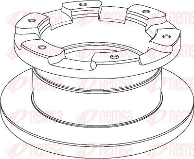 Remsa NCA1181.10 - Спирачен диск vvparts.bg