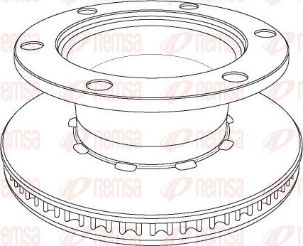 Remsa NCA1125.20 - Спирачен диск vvparts.bg