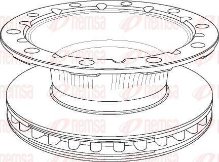 Remsa NCA1170.20 - Спирачен диск vvparts.bg