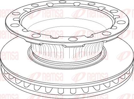 Remsa NCA1171.20 - Спирачен диск vvparts.bg