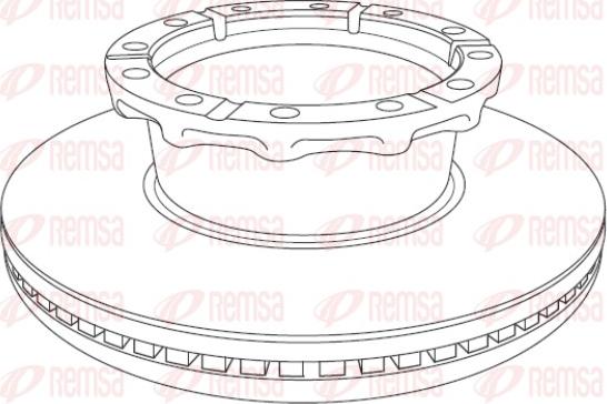 Remsa NCA1240.20 - Спирачен диск vvparts.bg