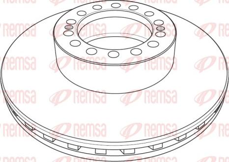 Remsa NCA1238.20 - Спирачен диск vvparts.bg