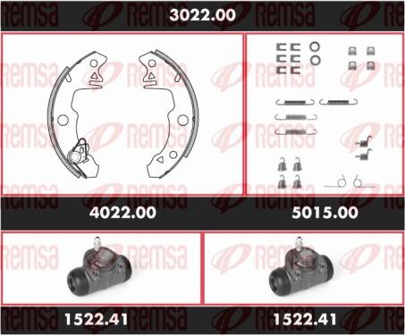 Remsa SPK 3022.00 - Комплект спирачна челюст vvparts.bg