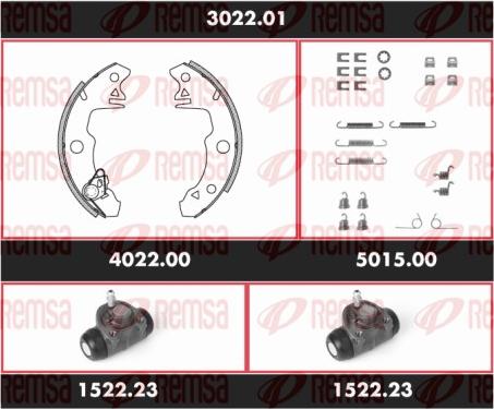 Remsa SPK 3022.01 - Комплект спирачна челюст vvparts.bg