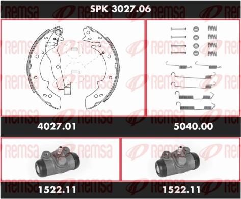 Remsa SPK 3027.06 - Комплект спирачна челюст vvparts.bg