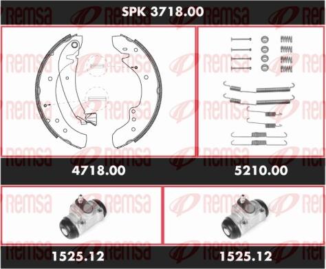 Remsa SPK 3718.00 - Комплект спирачна челюст vvparts.bg