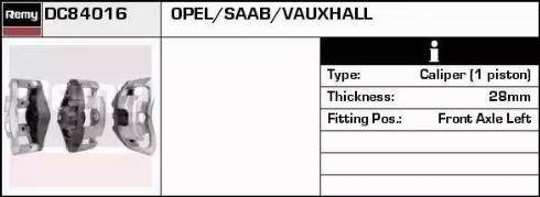 Remy DC84016 - Спирачен апарат vvparts.bg