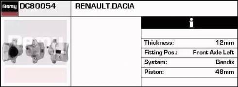 Remy DC80054 - Спирачен апарат vvparts.bg