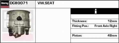 Remy DC80071 - Спирачен апарат vvparts.bg