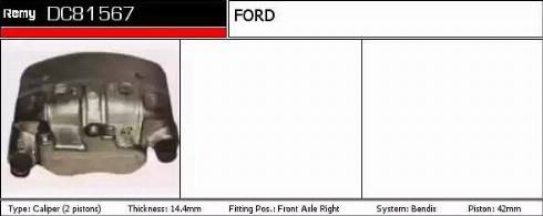 Remy DC81567 - Спирачен апарат vvparts.bg