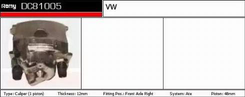 Remy DC81005 - Спирачен апарат vvparts.bg