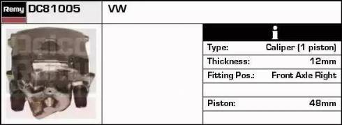Remy DC81005 - Спирачен апарат vvparts.bg