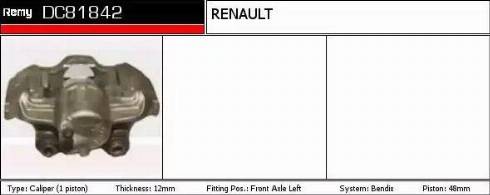 Remy DC81842 - Спирачен апарат vvparts.bg