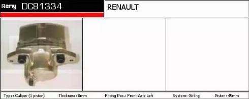 Remy DC81334 - Спирачен апарат vvparts.bg