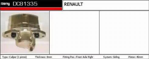 Remy DC81335 - Спирачен апарат vvparts.bg