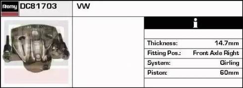Remy DC81703 - Спирачен апарат vvparts.bg