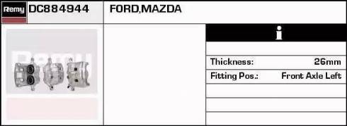 Remy DC884944 - Спирачен апарат vvparts.bg