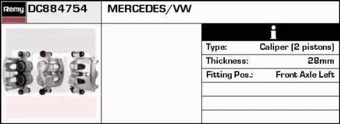 Remy DC884754 - Спирачен апарат vvparts.bg