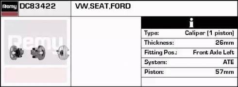 Remy DC83422 - Спирачен апарат vvparts.bg