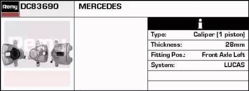 Remy DC83690 - Спирачен апарат vvparts.bg