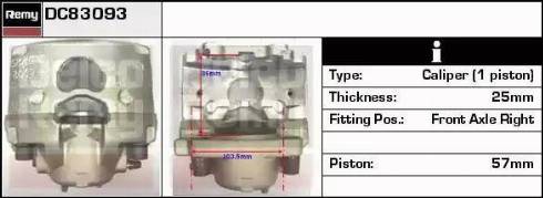 Remy DC83093 - Спирачен апарат vvparts.bg