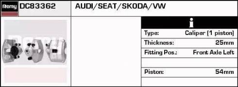 Remy DC83362 - Спирачен апарат vvparts.bg