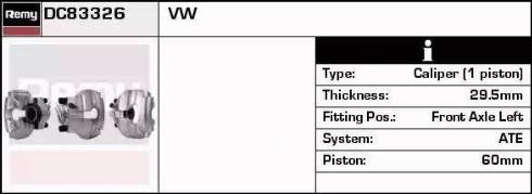 Remy DC83326 - Спирачен апарат vvparts.bg