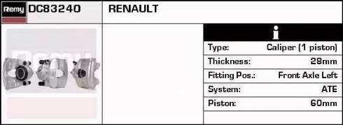 Remy DC83240 - Спирачен апарат vvparts.bg