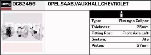 Remy DC82456 - Спирачен апарат vvparts.bg
