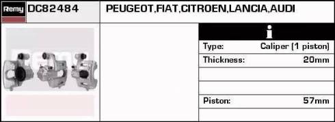 Remy DC82484 - Спирачен апарат vvparts.bg