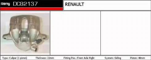 Remy DC82137 - Спирачен апарат vvparts.bg