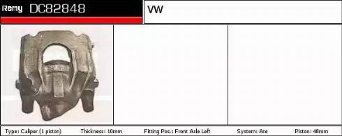 Remy DC82848 - Спирачен апарат vvparts.bg