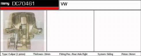 Remy DC70461 - Спирачен апарат vvparts.bg