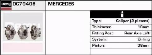 Remy DC70408 - Спирачен апарат vvparts.bg