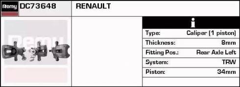 Remy DC73648 - Спирачен апарат vvparts.bg