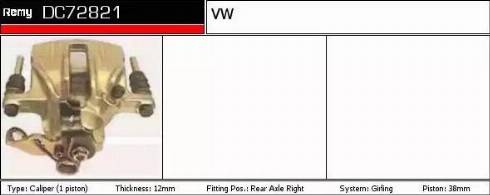 Remy DC72821 - Спирачен апарат vvparts.bg