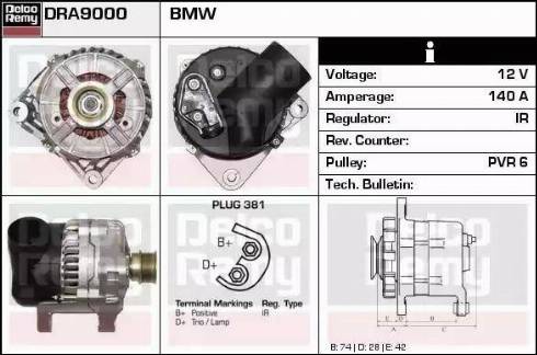 Remy DRA9000 - Генератор vvparts.bg